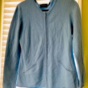 Vintage Women’s knit sweater zip up sweater top cardigan fashion business casual